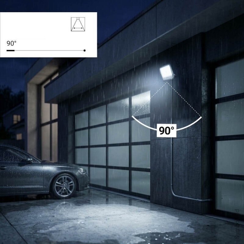 LED prožektorius, pilkas, 100Lm/W, 100W, šalta balta šviesa 7