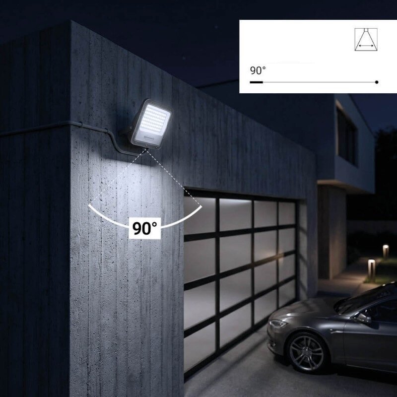 LED Floodlight, Grey, 100Lm/W, 50W, Neutral Light 6
