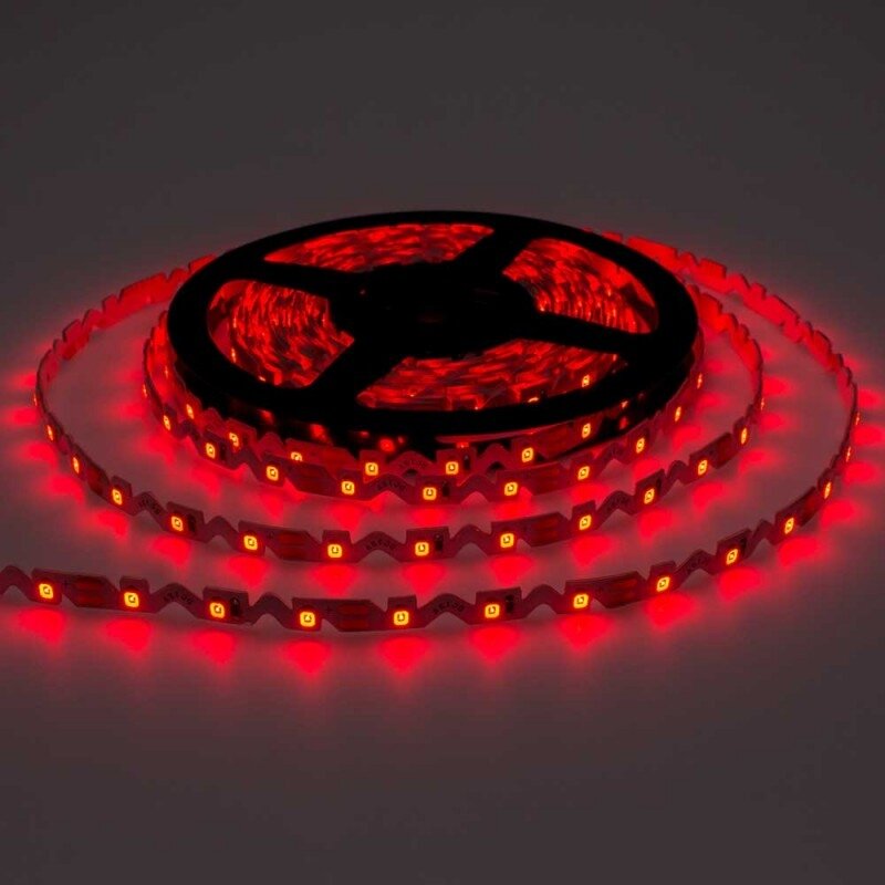 LED S-juosta, 7.2W/m, 720Lm/m, 12V, IP65, raudona šviesa 2