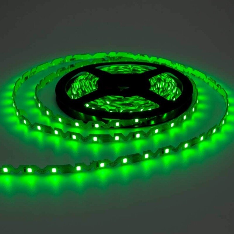 LED S-juosta, 7.2W/m, 720Lm/m, 12V, IP65, žalia šviesa 2