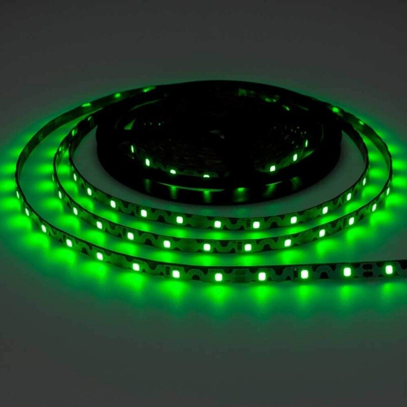 LED S-juosta, 7.2W/m, 720Lm/m, 12V, žalia šviesa 2