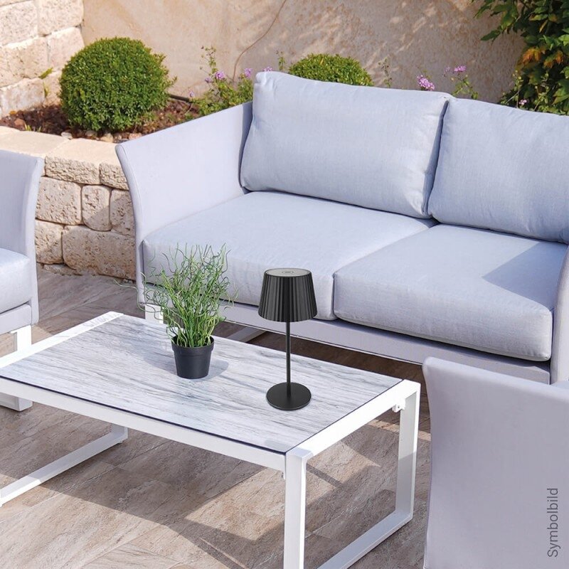 LED Rechargeable Solar Table Lamp, 2.5W, Chrome 3