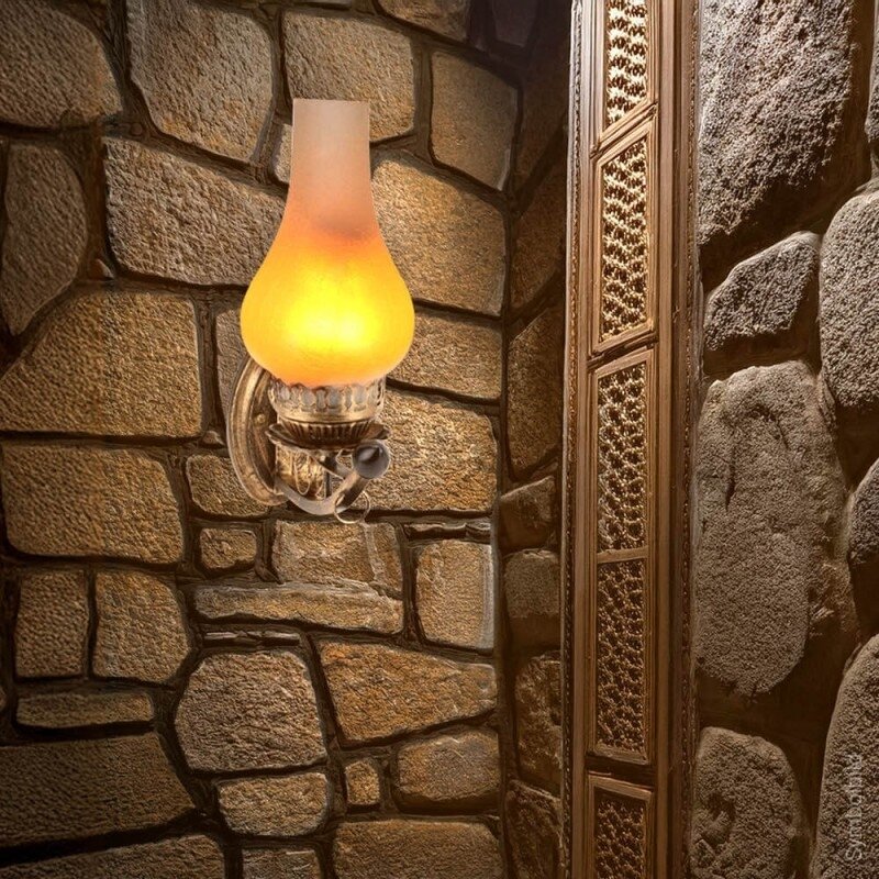 LED Flame Lamp, 5W, Bronze, Wall Mountable 3