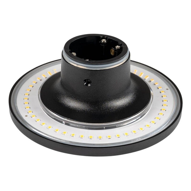 LED sieninis šviestuvas, juodas, 12W, 1200Lm, šilta balta šviesa 3