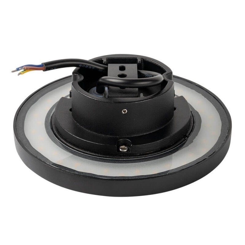 LED Wall Light, Black, 12W, 670Lm, Warm Light 2