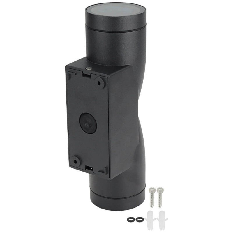 LED Wall Lamp, 2xGU10, Spindle, Black 2