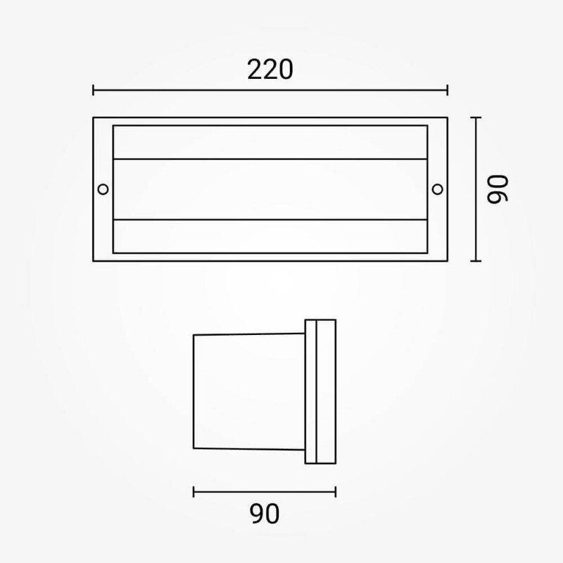LED Wall Lamp, Grey 4