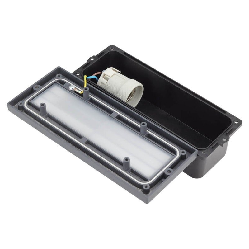 LED Wall Lamp, Grey, Grid 1