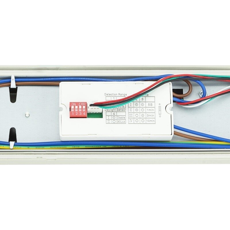 LED šviestuvas, 40W, vandeniui atsparus, PIR jutiklis, neutrali balta šviesa 5