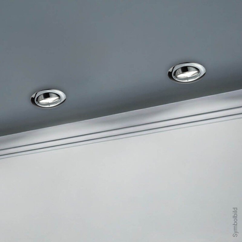 LED Downlight, Round, Rotatable, Chrome 2