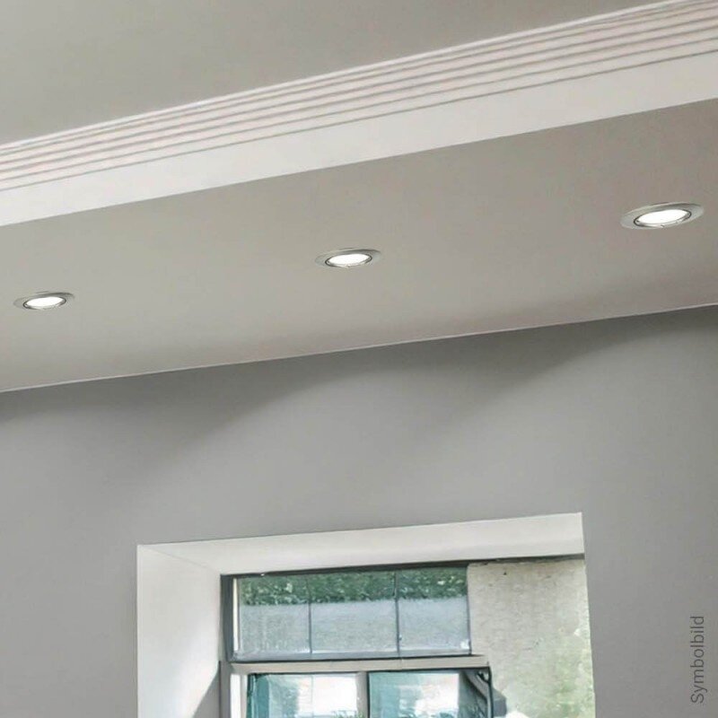 LED Downlight, Round, Rotatable, Inox 2