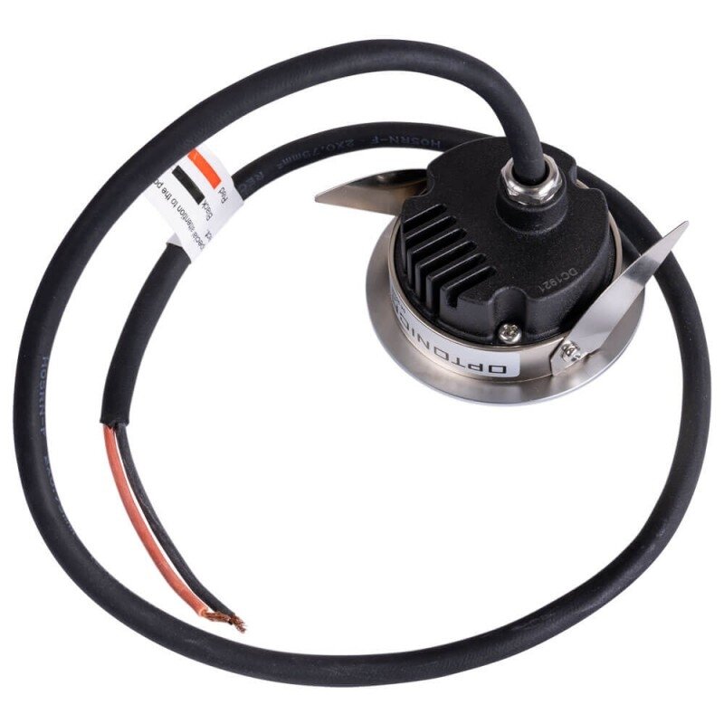LED šviestuvas, mini, įleidžiamas, juodas, 1W, mėlyna šviesa 2