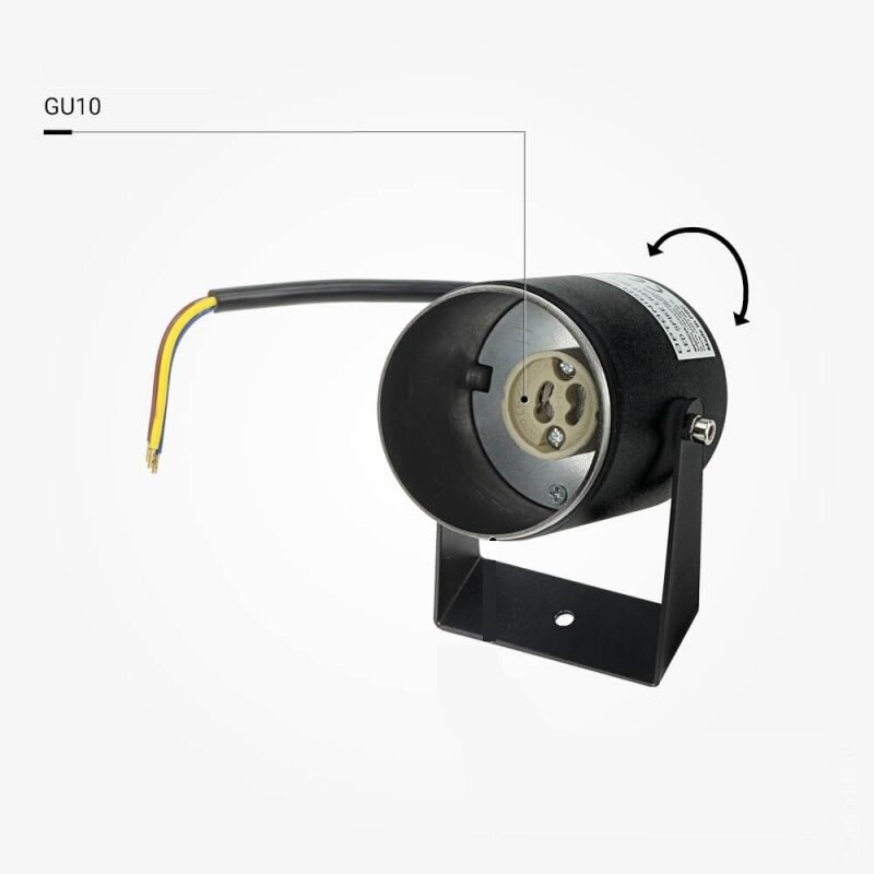 LED Spike Light, Lampholder, GU10, Black 6