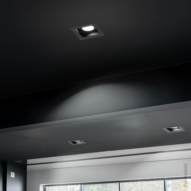 LED Spotlight Fixture, Square, Black, Square 3