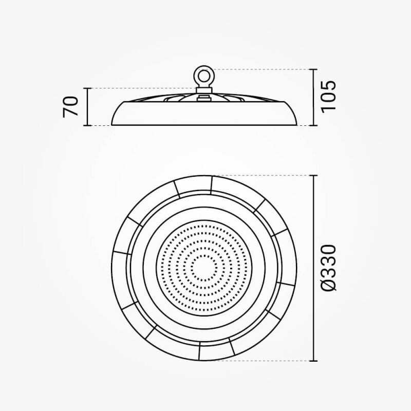 LED Ufo High Bay Light, 90°, 100Lm/W, 150W, Neutral Light 3