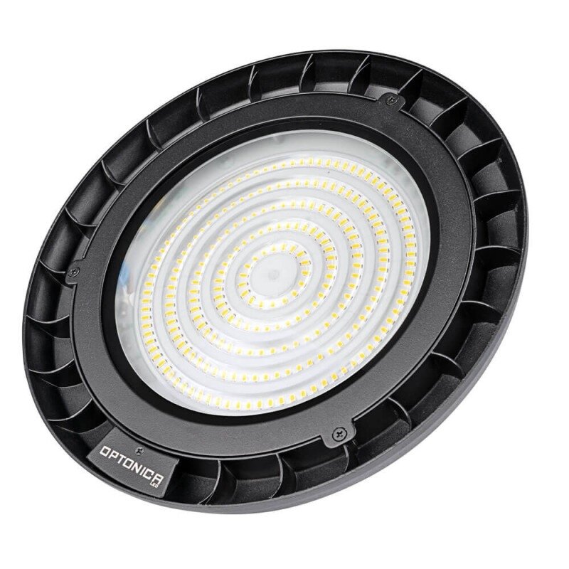 LED Ufo High Bay Light, 90°, Glass 100Lm/W, 150W, White Light 3