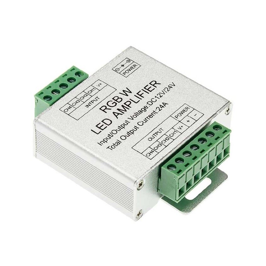 LED RGBW Strip Amplifier, 12/24V, 24A