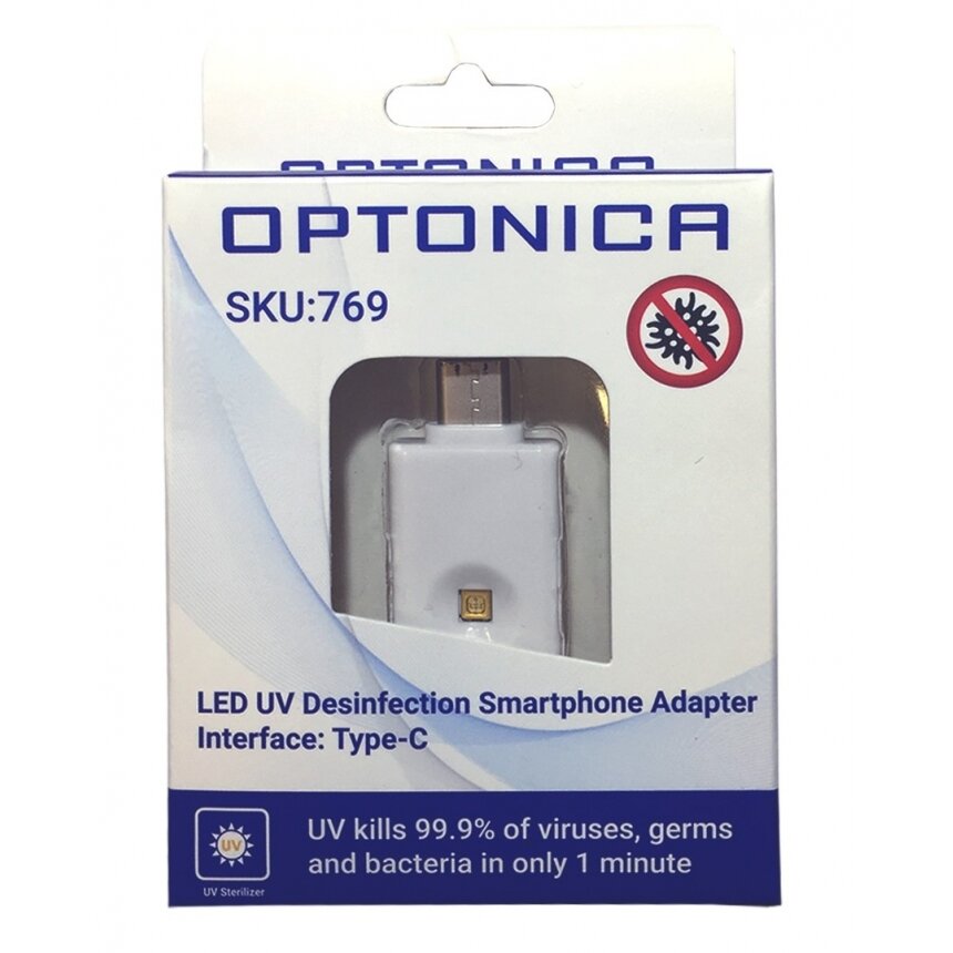 LED UV dezinfekavimo priedėlis telefonui, Type-C 1