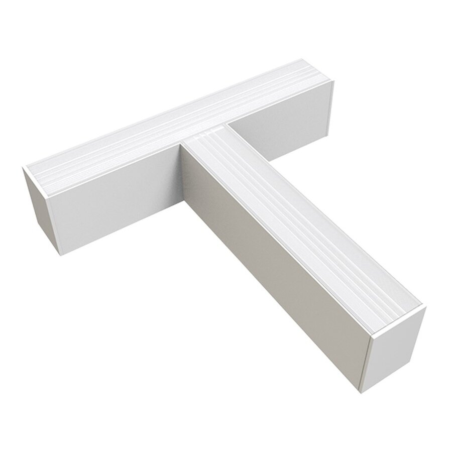 LED Linear T-Shape Connector, Slim, Linkable, 15W, White, Neutral Light