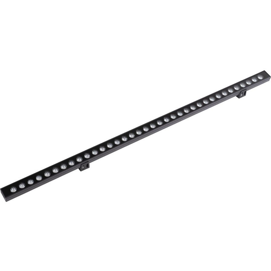LED sieninis šviestuvas, pailgas, juodas, 36W, šilta balta šviesa