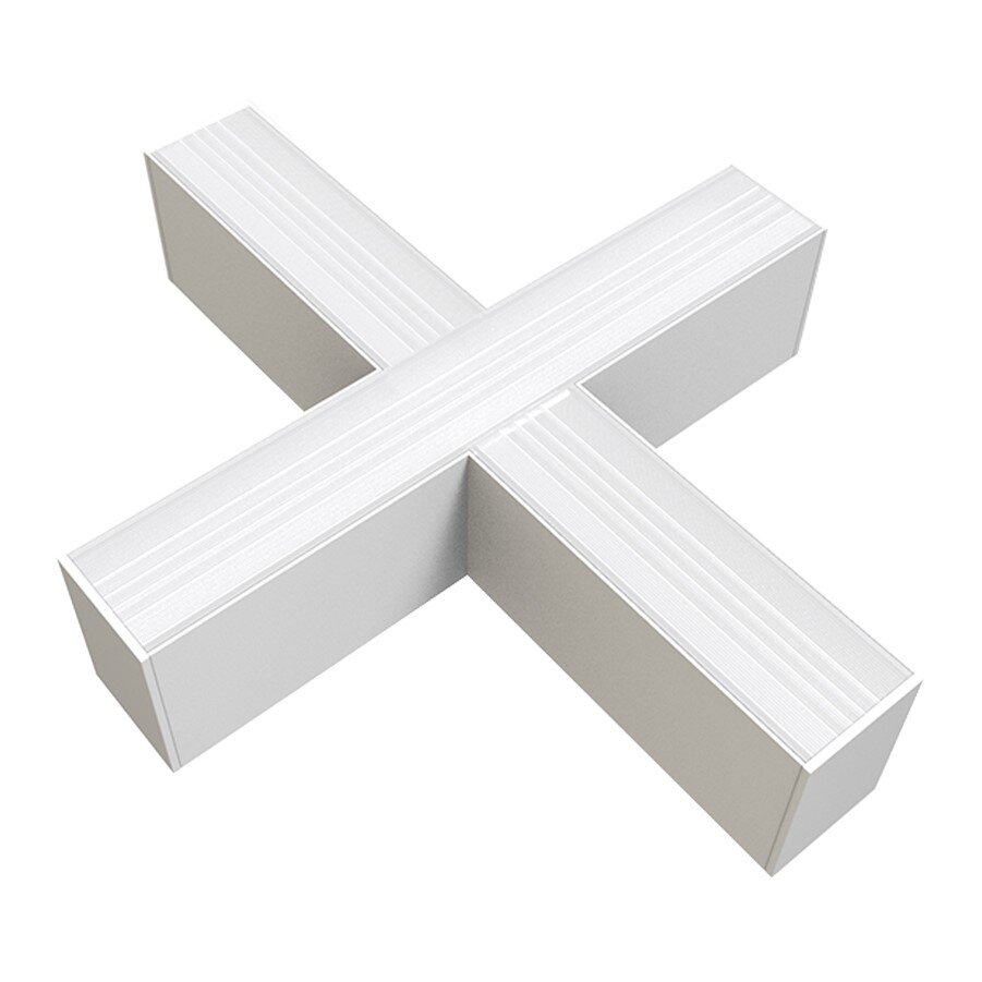 LED Linear X-Shape Connector, Slim, Linkable, 20W, White, White Light