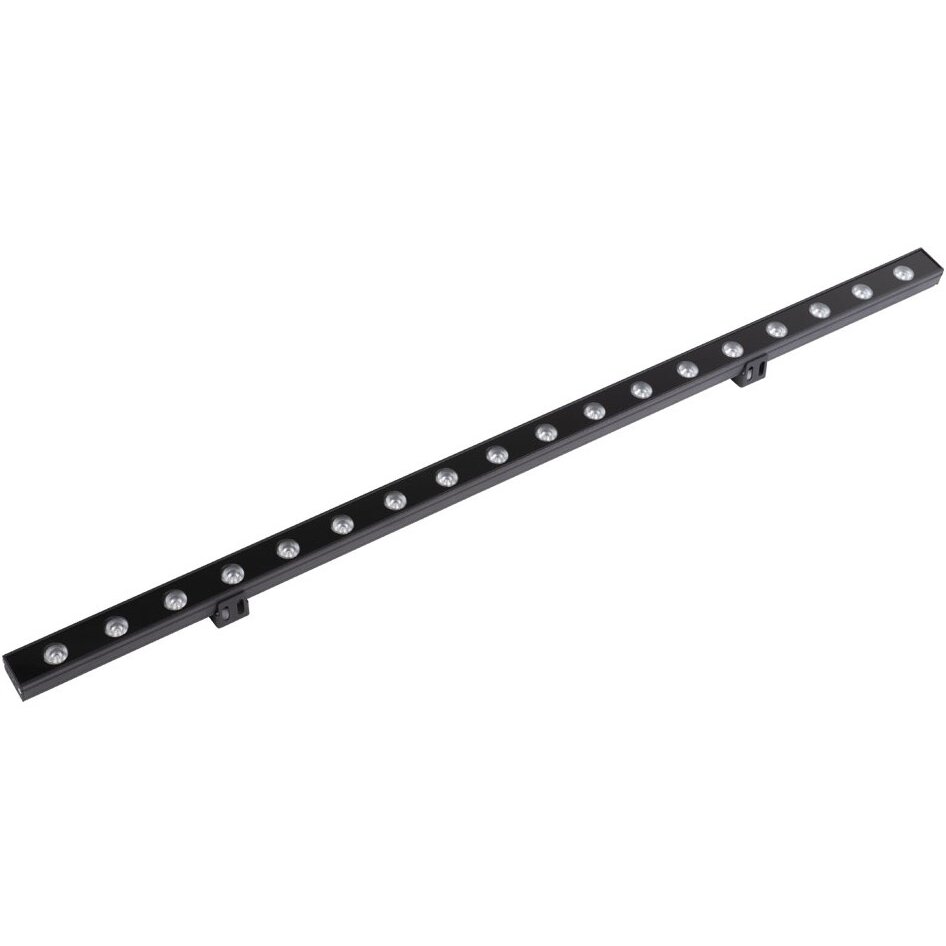 LED sieninis šviestuvas, pailgas, juodas, 18W, šalta balta šviesa