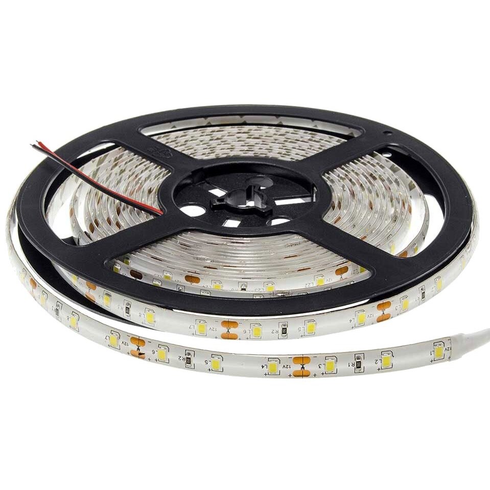 LED juosta, 9.6W/m, 300Lm/m, 12V, Pro, IP54, šalta balta šviesa LED juosta, 9.6W/m, 300Lm/m, 12V, Pro, IP54, šalta balta šviesa