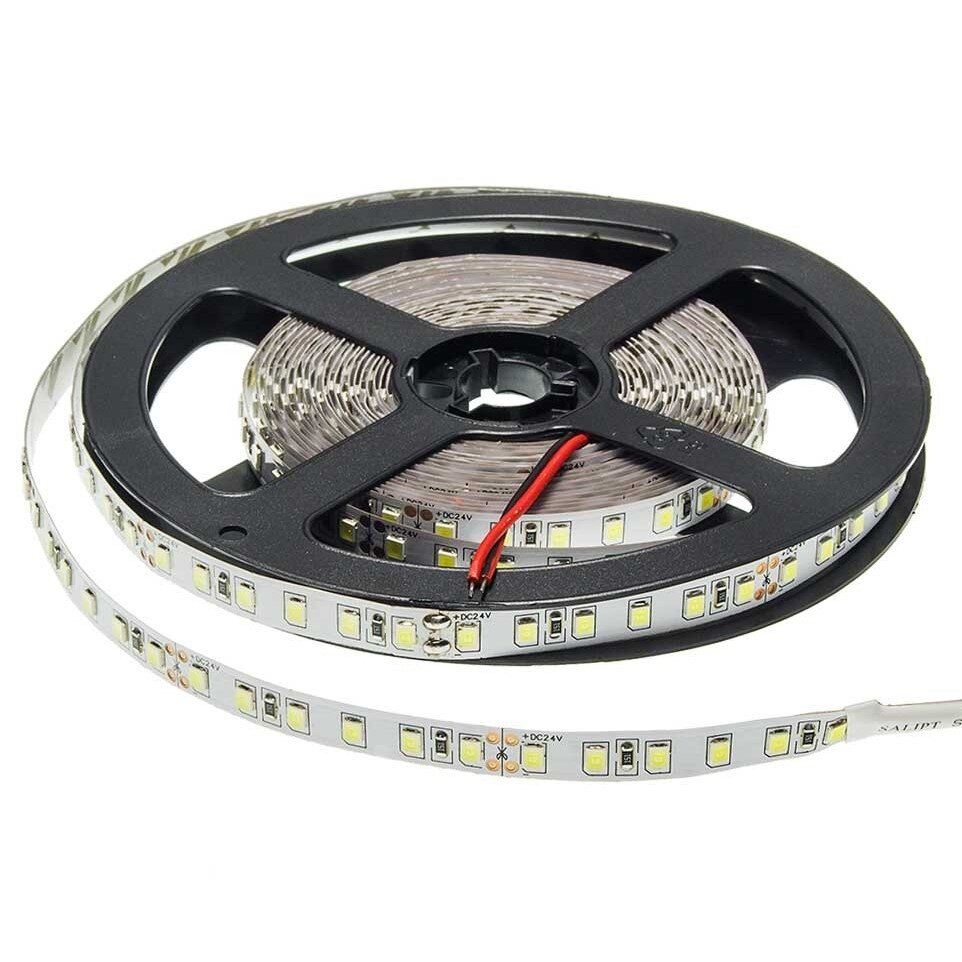 LED juosta, 9.6W/m, 1200Lm/m, 24V, Pro, šilta balta šviesa LED juosta, 9.6W/m, 1200Lm/m, 24V, Pro, šilta balta šviesa