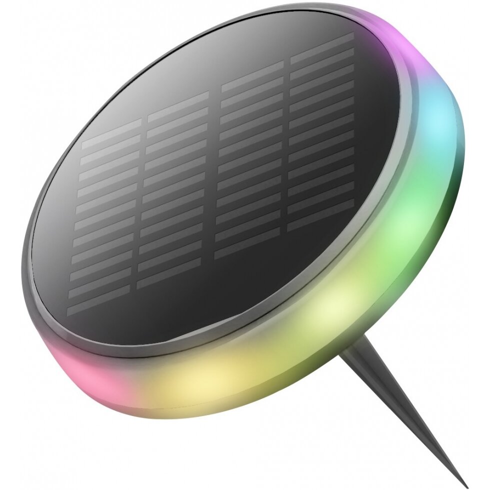 LED Solar Garden Light, 0.6W, CCT RGB
