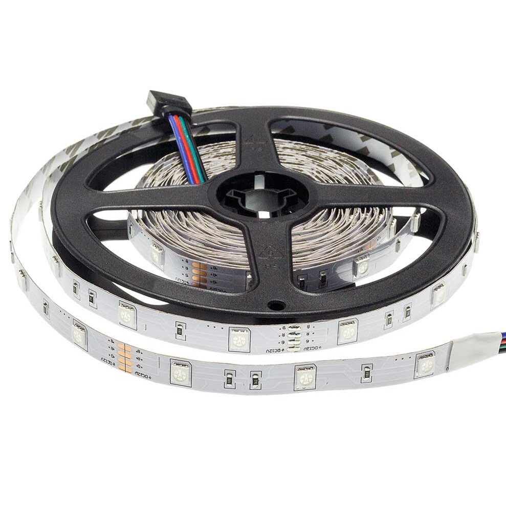 LED juosta, 7.2W/m, 500Lm/m, 12V, Pro, RGB spalvos LED juosta, 7.2W/m, 500Lm/m, 12V, Pro, RGB spalvos