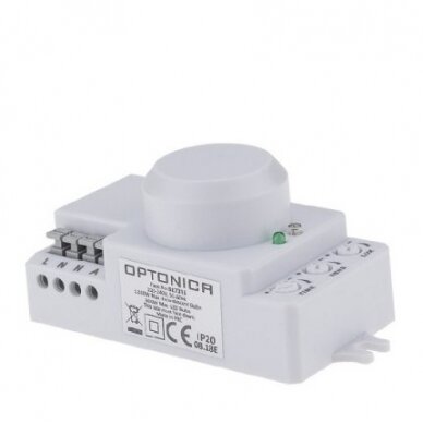 Microwave Sensor, 10m, 180°/300°, White 1