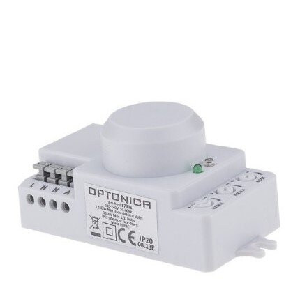 Microwave Sensor, 10m, 180°/300°, White 1