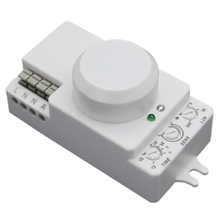 Microwave Sensor, 10m, 180°/300°, White