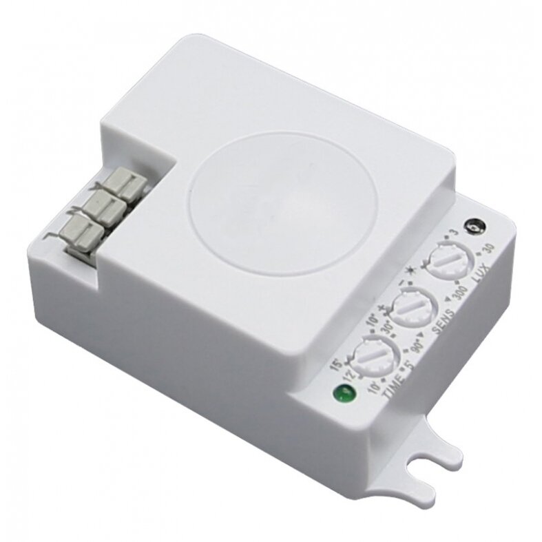 Microwave Sensor, 10m, 180°/360°, White