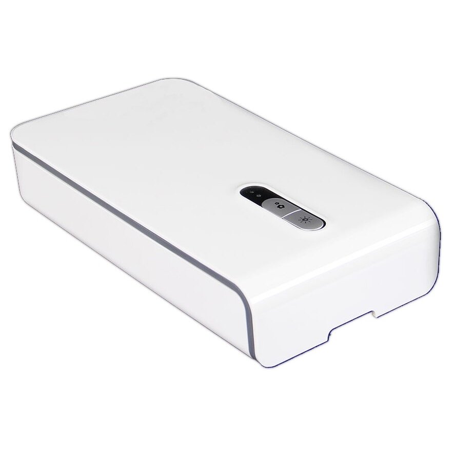 Portable Multifunction Case, UV-C, Wireless Charger, White