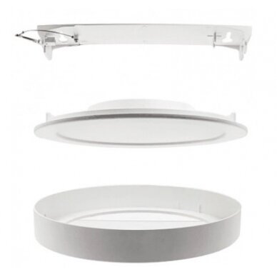 Paviršiaus rėmelis apvalioms LED panelėms, 12W, 16W 1