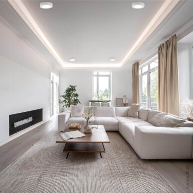 Paviršiaus rėmelis apvalioms LED panelėms, 12W, 16W 4