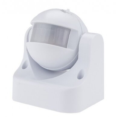 PIR Motion Sensor, 12m, 180°, IP44, White 1