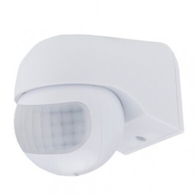 PIR daviklis, 12m, 180°, IP54, baltas 1