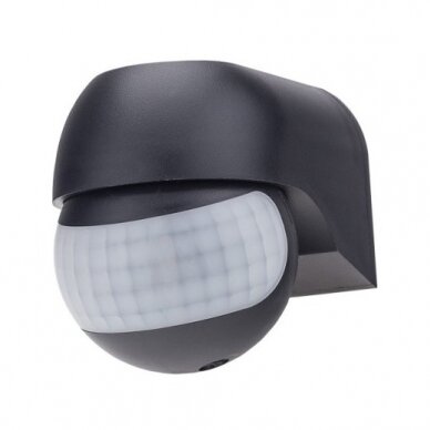 PIR Motion Sensor, 12m, 180°, IP54, Black 2