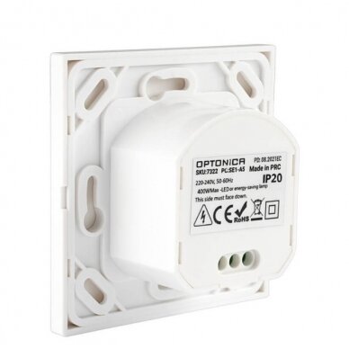 PIR Motion Sensor, 20m, 160°, Recessed, White 2