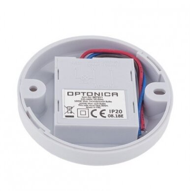 PIR Motion Sensor, 6m, 360°, White 2