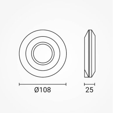 PIR Motion Sensor, 8m, 360°, White 3