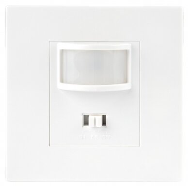 PIR Motion Sensor, 20m, 160°, Recessed, White