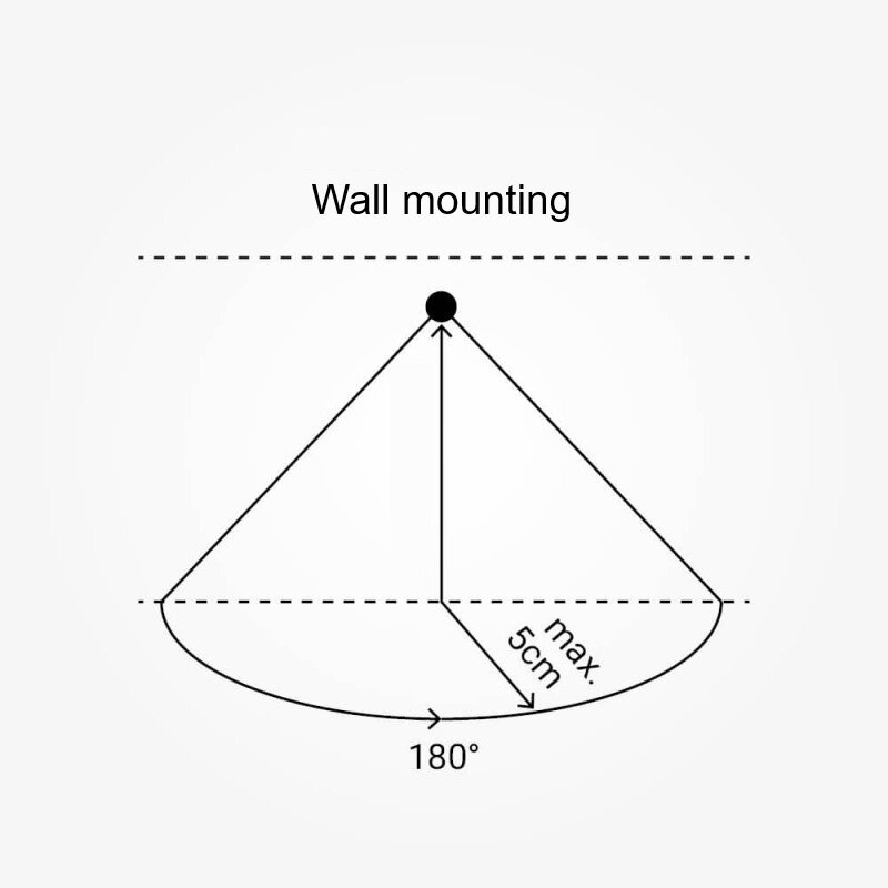 PIR Motion Sensor, 5cm, 180°, Black 3