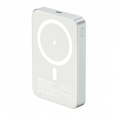 Power Bank, 10Ah, 5V, Type-C, 15W, baltas