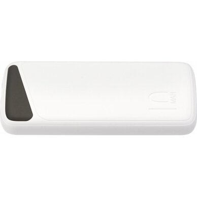 Power bank, 10Ah, 3.7V, Micro/Type-C jungtys, Max išėjimo galia 22.5W, baltas 5 Power bank, 10Ah, 3.7V, Micro/Type-C jungtys, Max išėjimo galia 22.5W, baltas 5