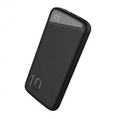 Power bank, 10Ah, 3.7V, Micro/Type-C jungtys, Max išėjimo galia 22.5W, juodas 1 Power bank, 10Ah, 3.7V, Micro/Type-C jungtys, Max išėjimo galia 22.5W, juodas 1