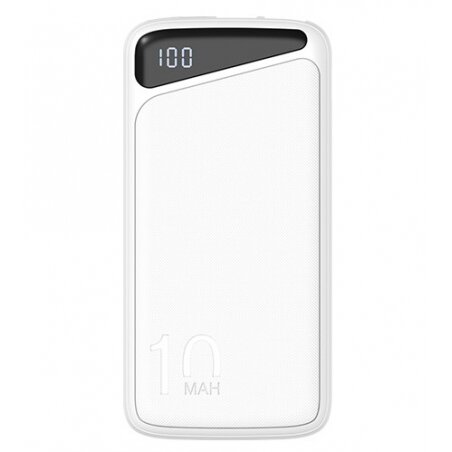 Power bank, 10Ah, 3.7V, Micro/Type-C jungtys, Max išėjimo galia 22.5W, baltas Power bank, 10Ah, 3.7V, Micro/Type-C jungtys, Max išėjimo galia 22.5W, baltas
