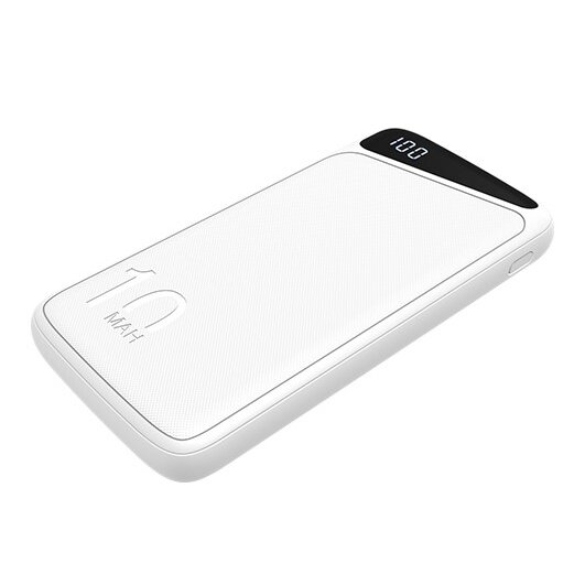 Power bank, 10Ah, 3.7V, Micro/Type-C jungtys, Max išėjimo galia 22.5W, baltas 1 Power bank, 10Ah, 3.7V, Micro/Type-C jungtys, Max išėjimo galia 22.5W, baltas 1